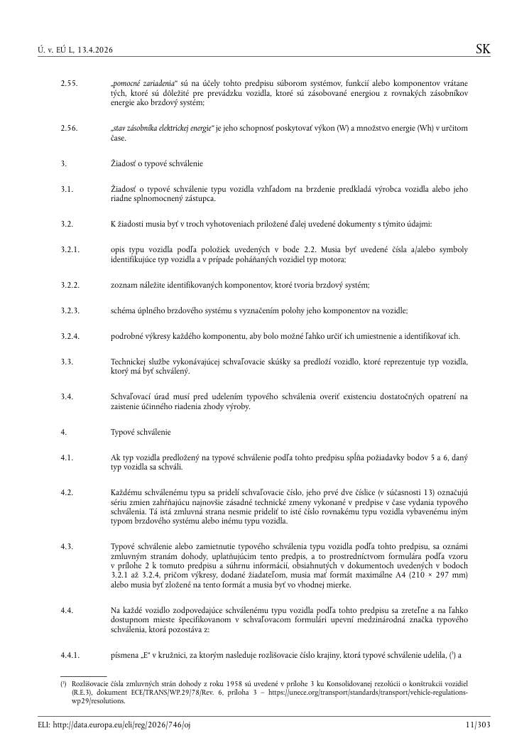 Strana 11 Predpisu OSN č. 13