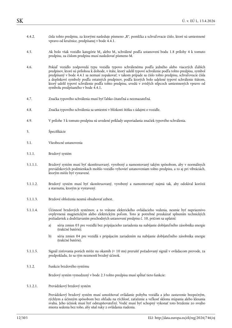 Strana 12 Predpisu OSN č. 13