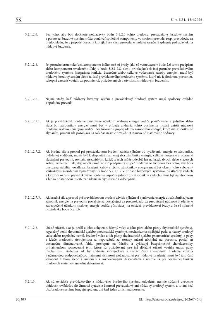 Strana 20 Predpisu OSN č. 13