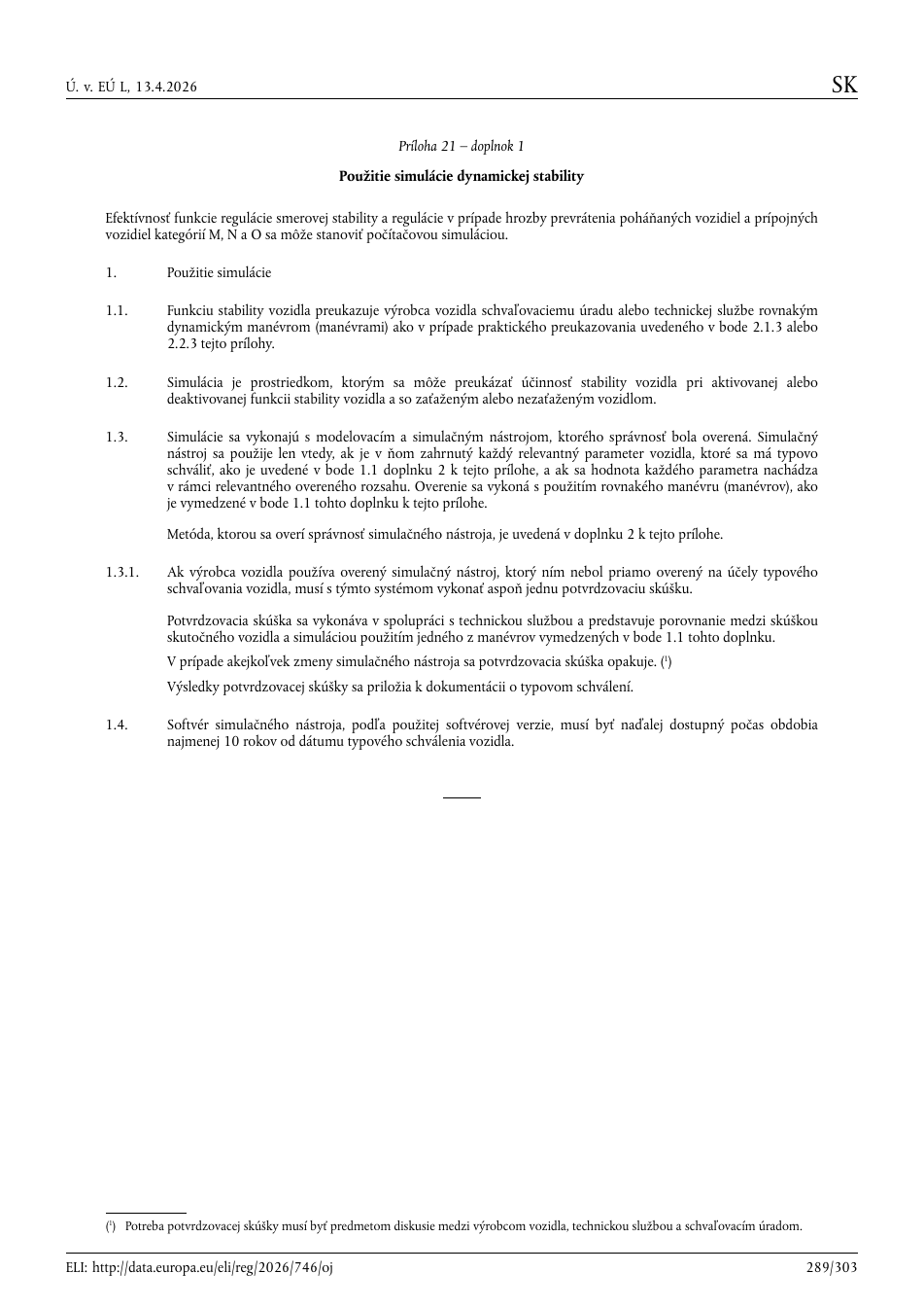 Originálna strana 289 prílohy 21