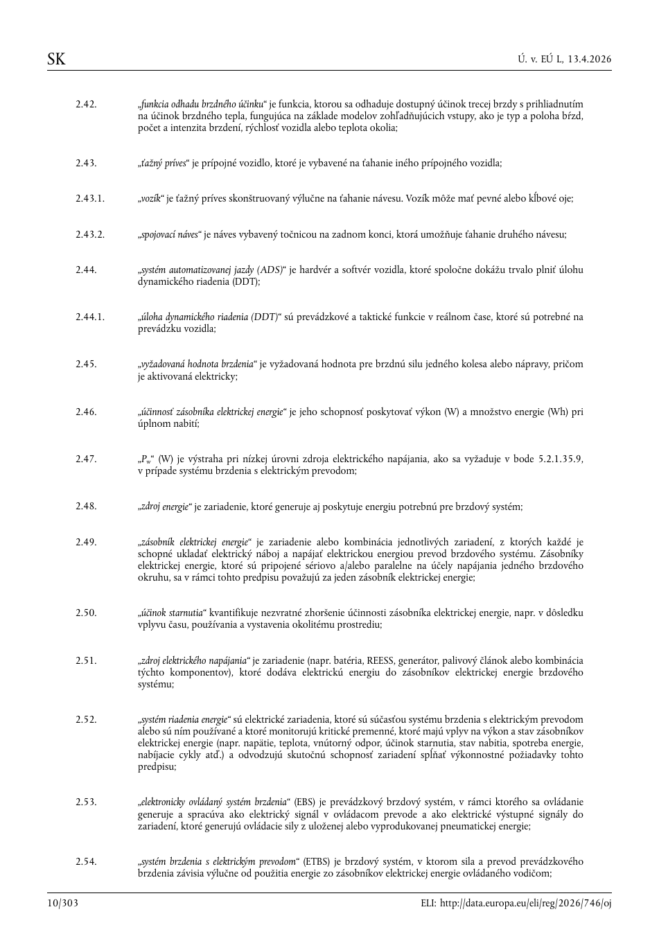 Originálna strana 10 všeobecnej časti