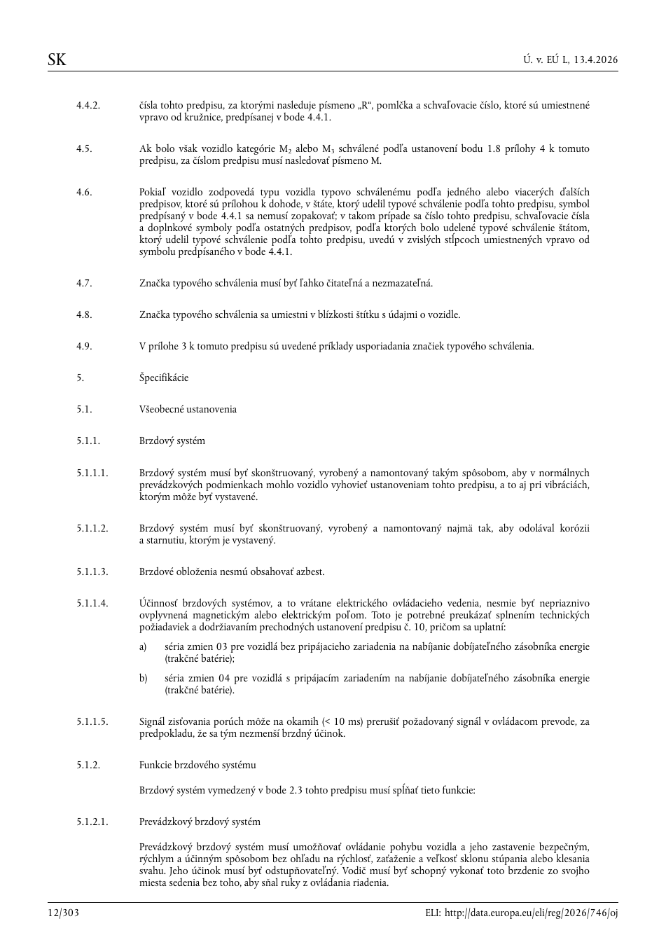 Originálna strana 12 všeobecnej časti